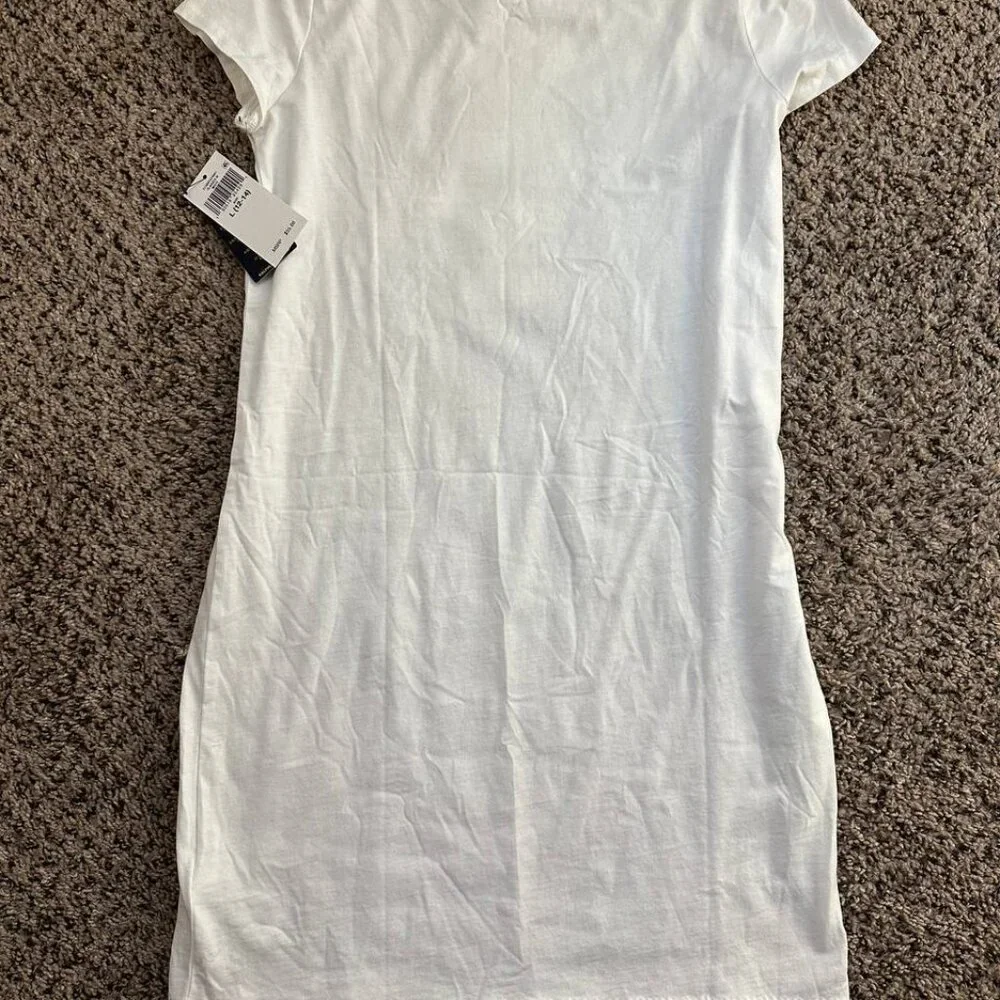 Polo Ralph Lauren Girls Polo Bear T Shirt Dress | L 12 to 14 | White - Picture 4 of 4